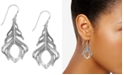 Essentials Feather Drop Earrings in Silver-Plate